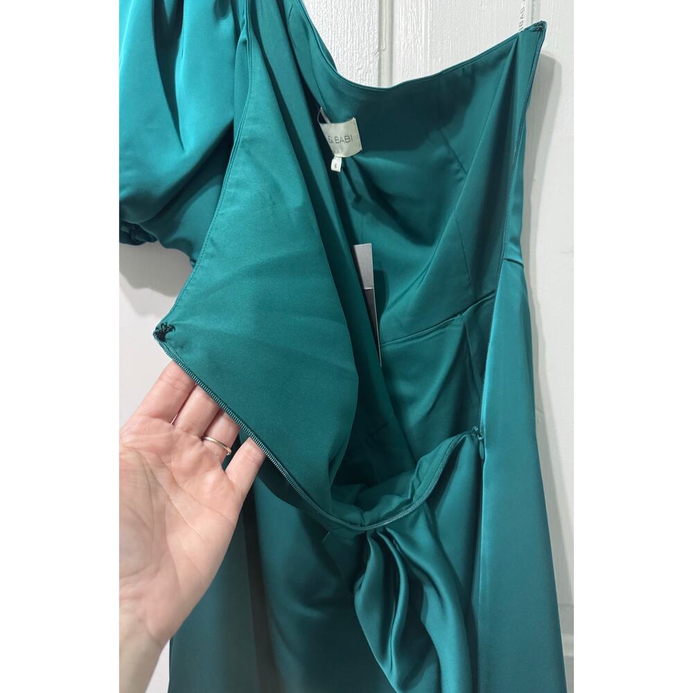 NWT Sachin Babi Green One Shoulder Amelia Mini Dress Size 6 - Picture 11 of 13